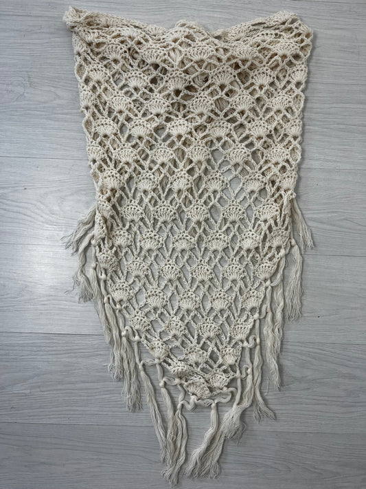 Cream Versatile Vintage Shawl