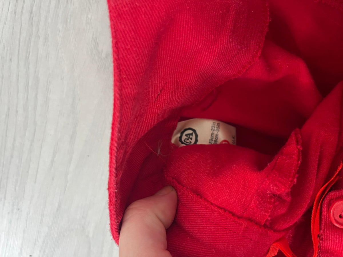 Highwaisted Red Vintage Trousers