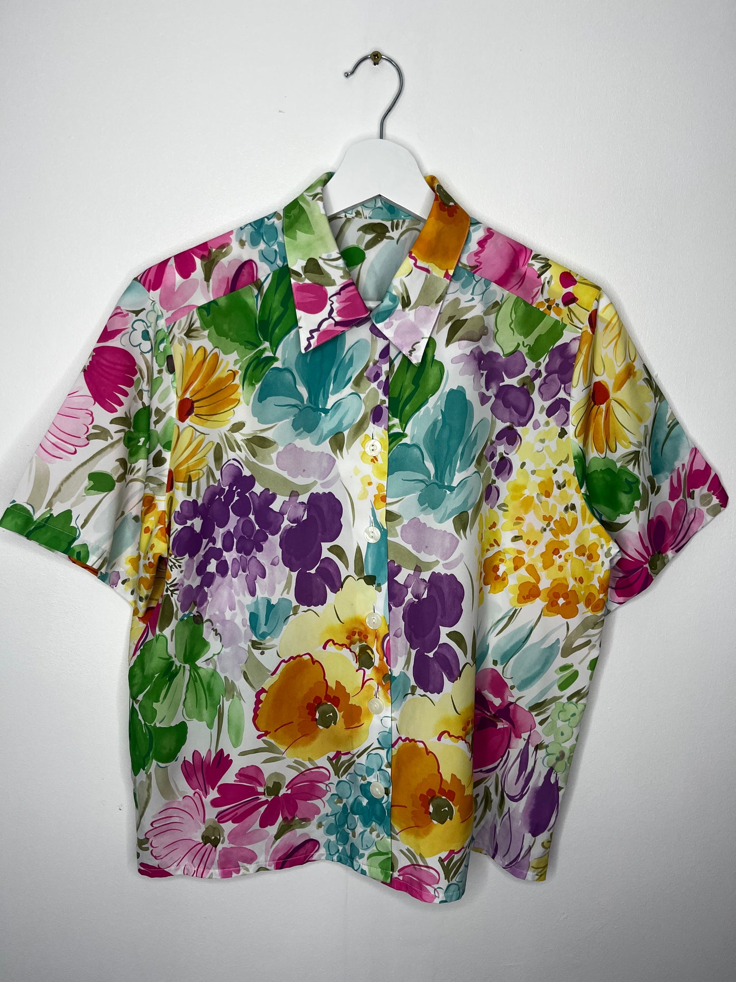 Colourful Floral Vintage Blouse