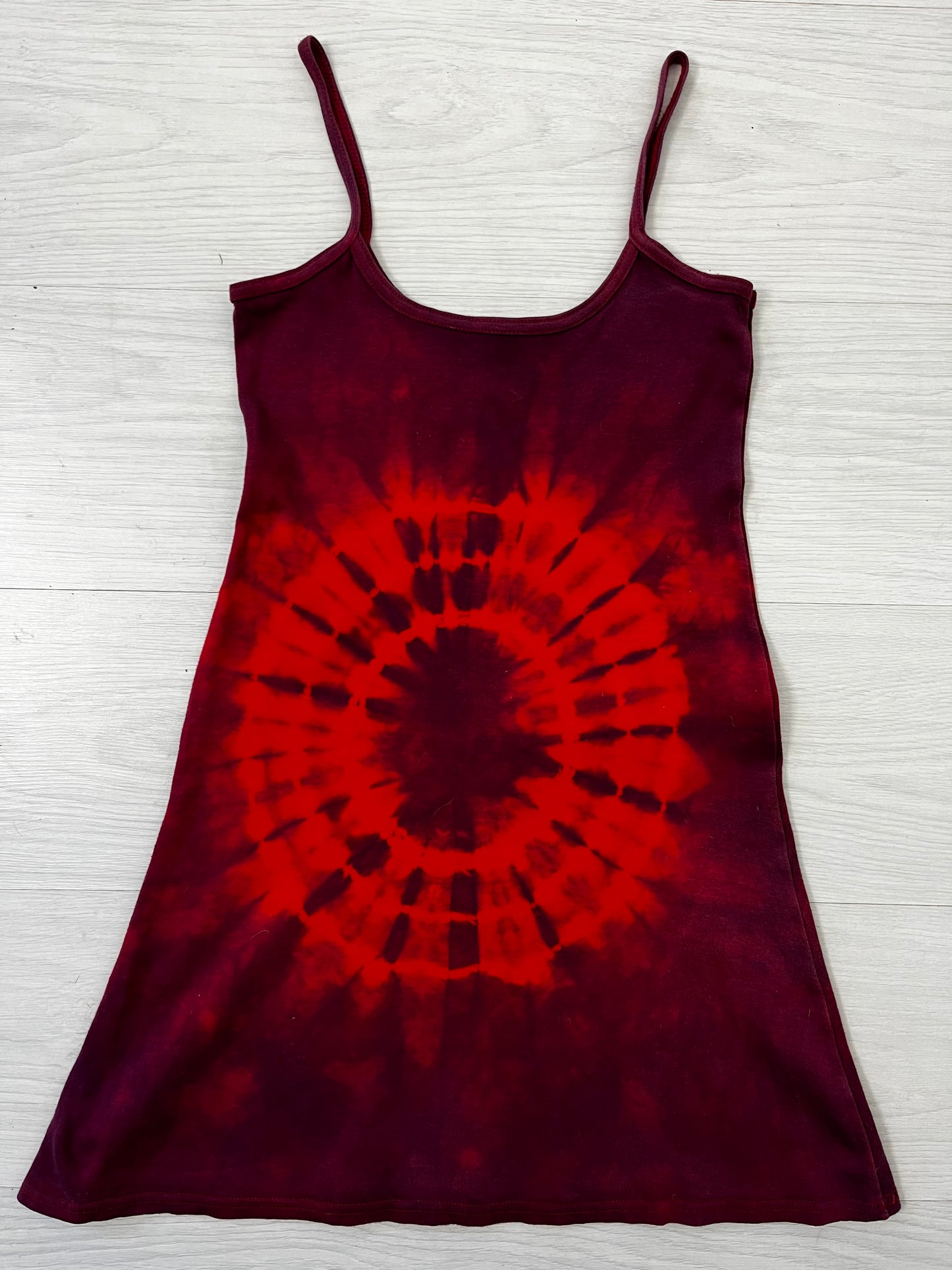 Strappy Tie Dye Long Vintage Cami Top