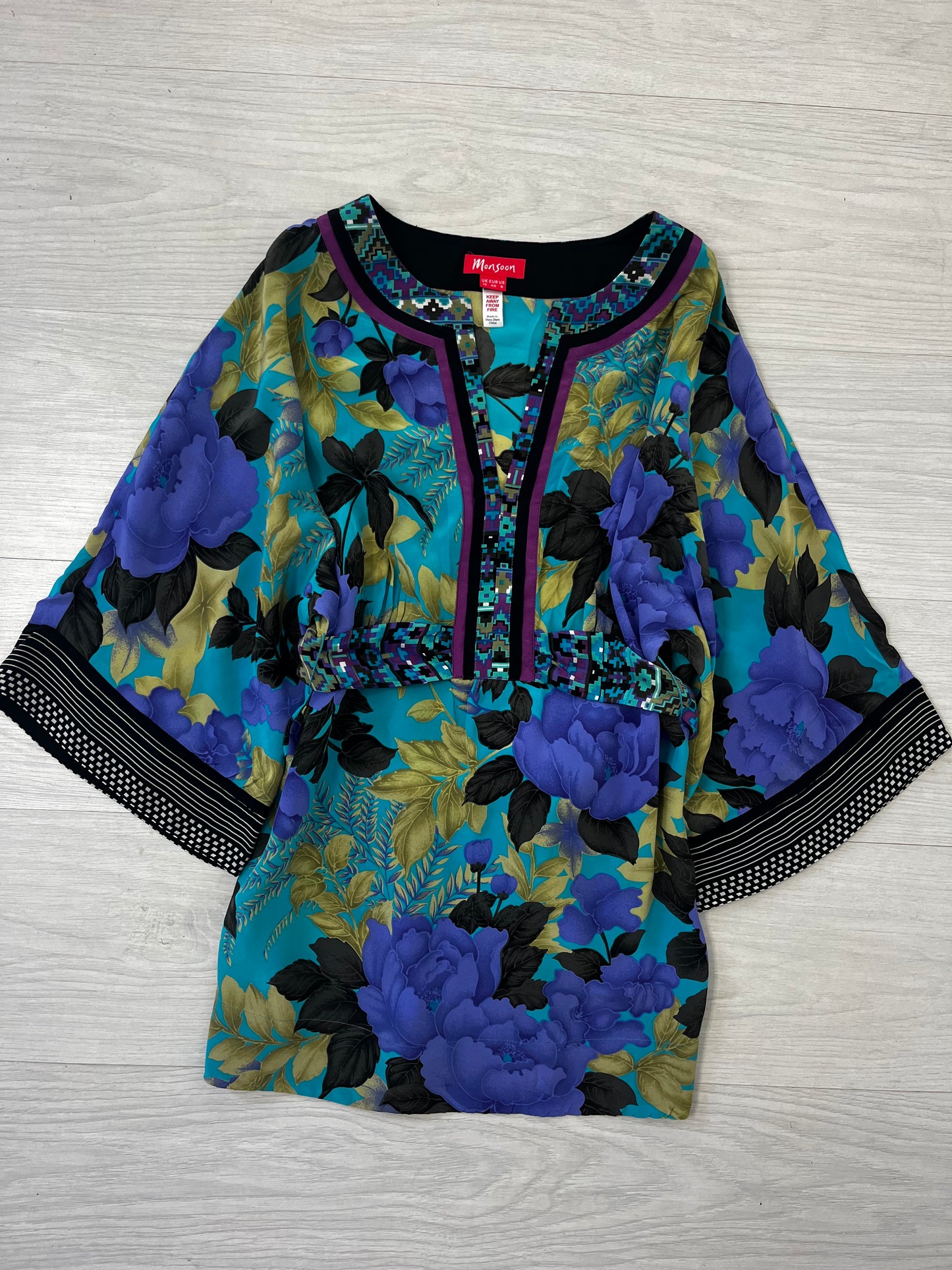 Fairycore Floral Tie Waist Vintage Festival Blouse