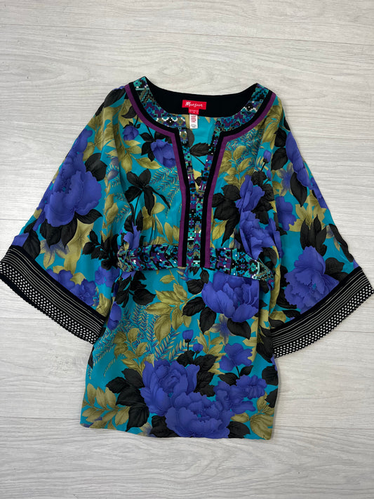 Fairycore Floral Tie Waist Vintage Festival Blouse