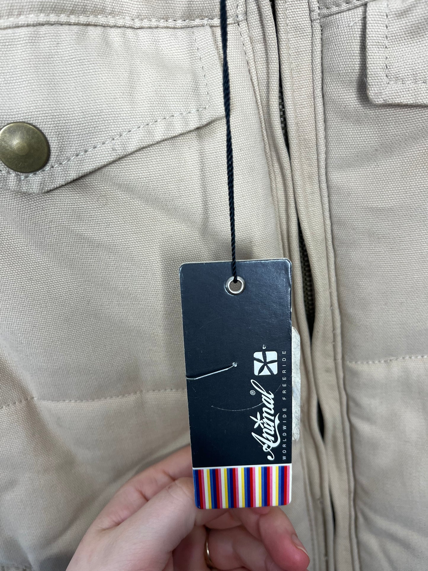 Beige Animal Vintage Gilet