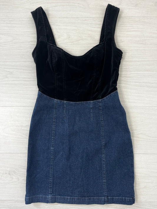Vintage 90s Cotton Corset Style Dress