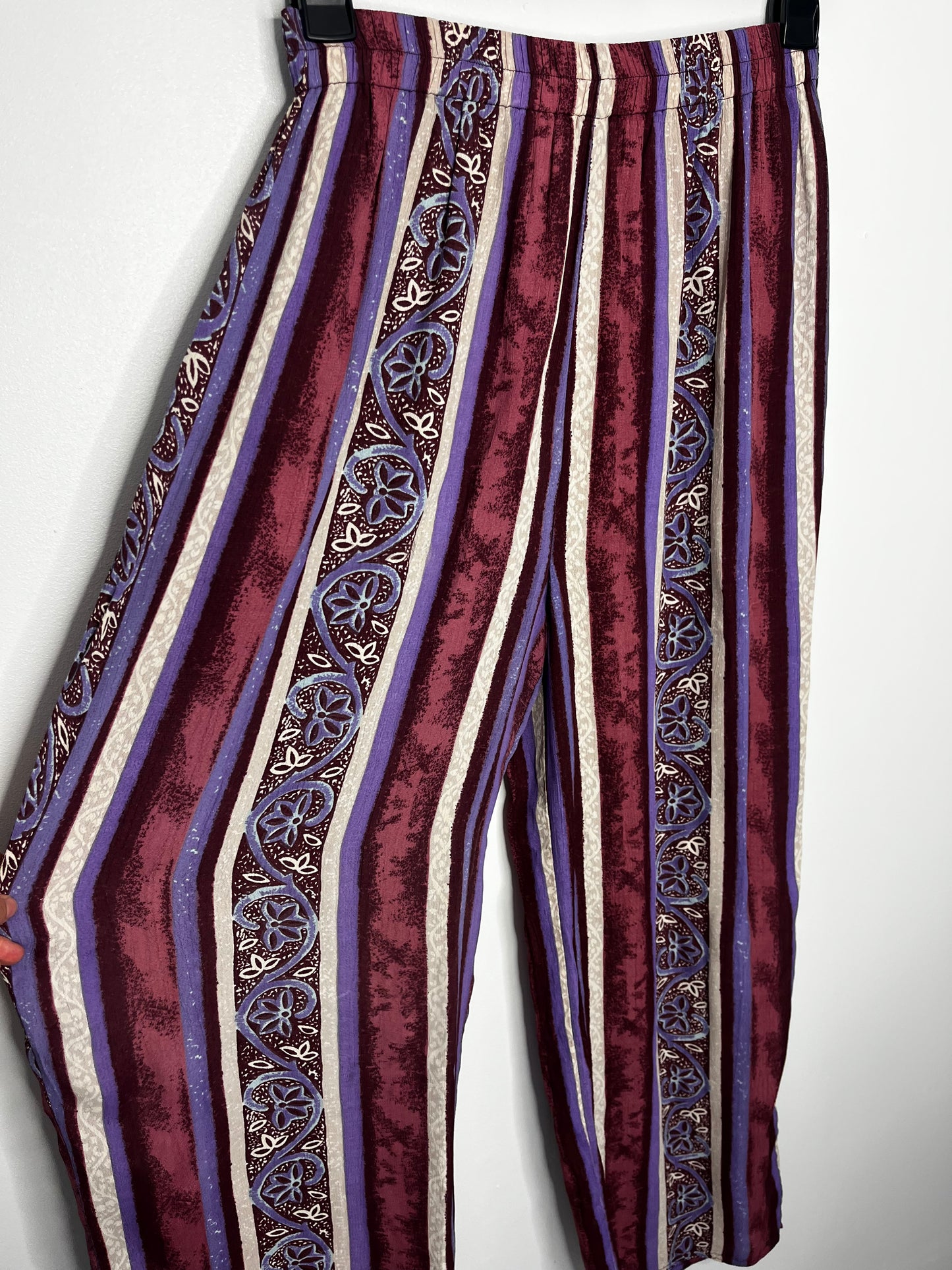Purple Trouser & Blouse Vintage Two Piece