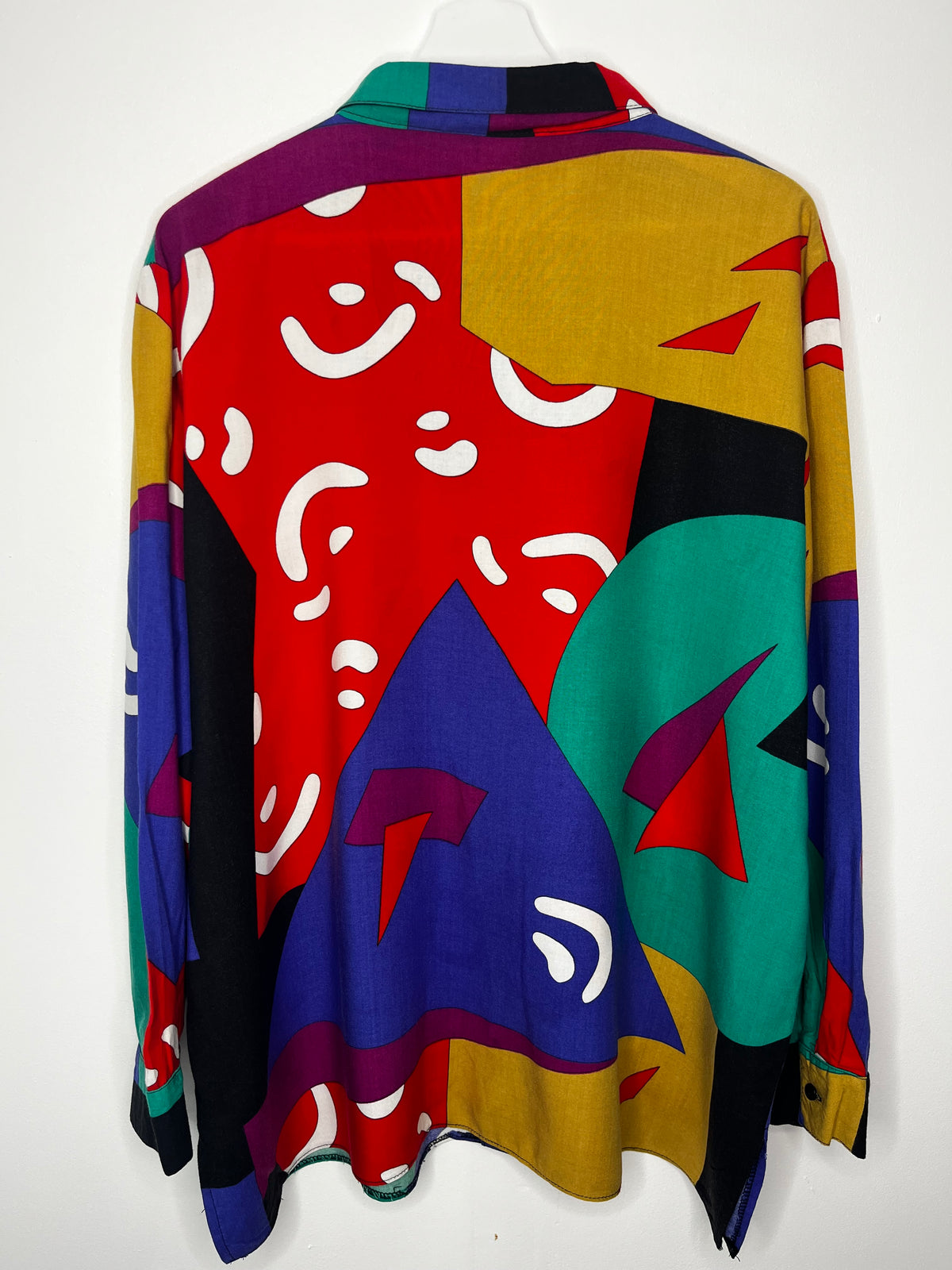 True Vintage 1990s Colourful Long Sleeve Shirt