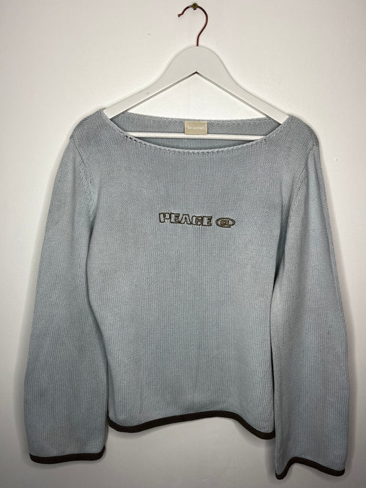Pure Cotton Coastal Baby Blue Jumper