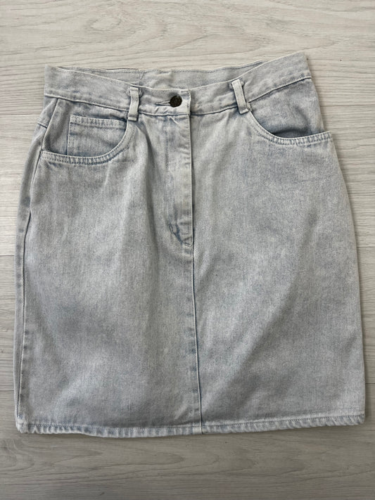 Highwaisted Light Denim Vintage Skirt