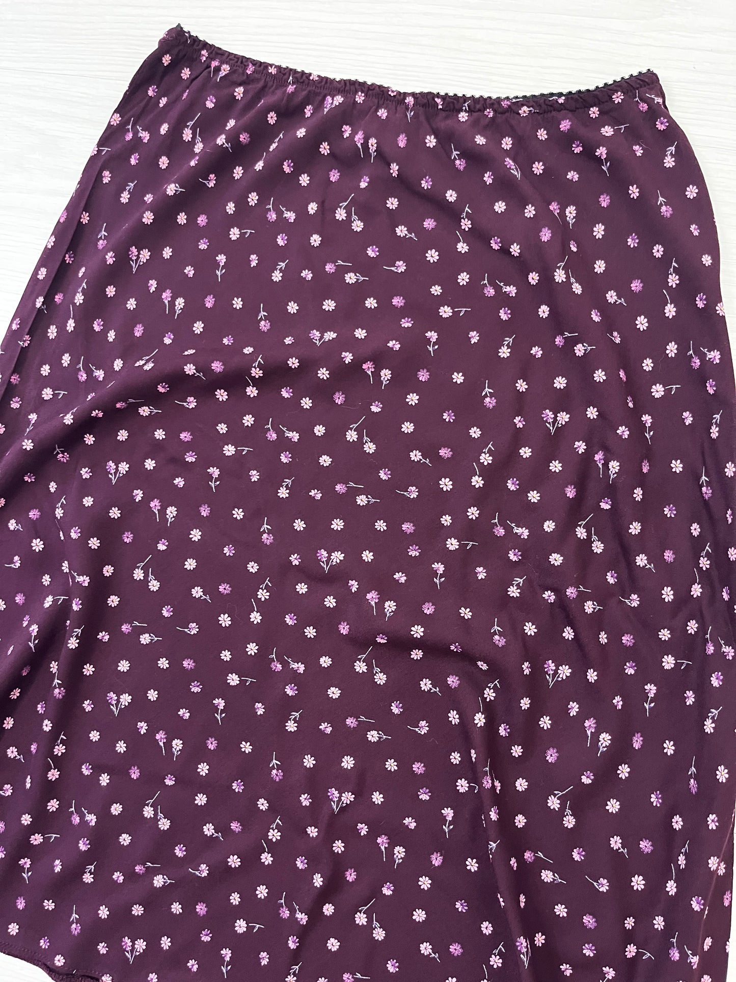 Purple Floral Y2k New Look Midi Skirt