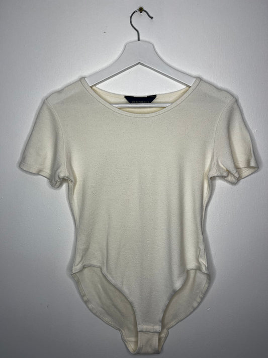 Cream 90s Casual Bodysuit