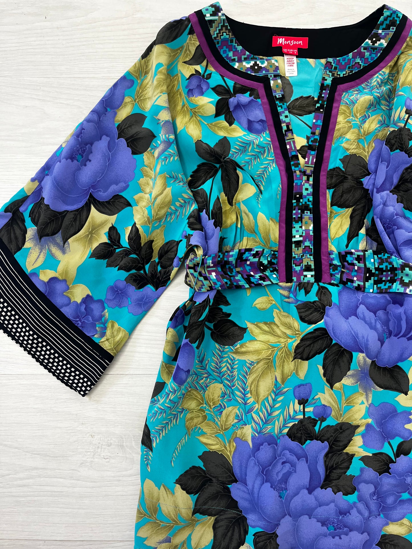 Fairycore Floral Tie Waist Vintage Festival Blouse