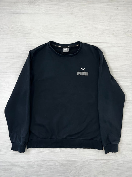 Black Puma Crew Neck Jumper