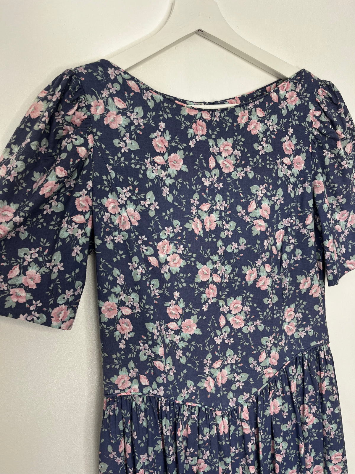 True Vintage Purple Floral Laura Ashley Dress