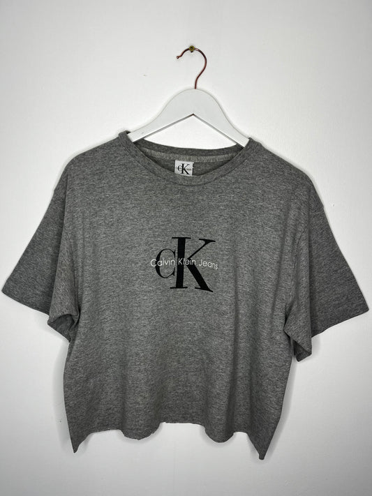 1990s Grey Shorter Calvin Klein T-Shirt