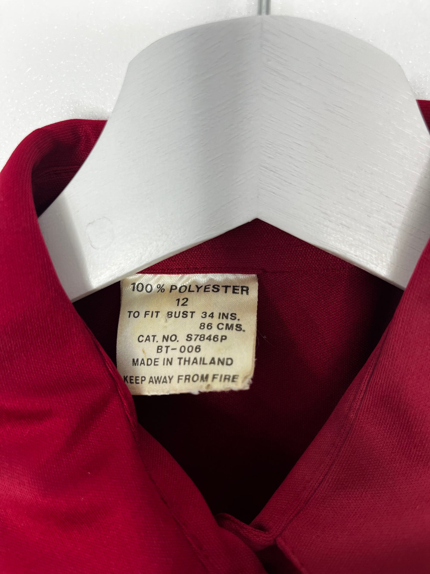 Deep Burgundy Tight Vintage Blouse