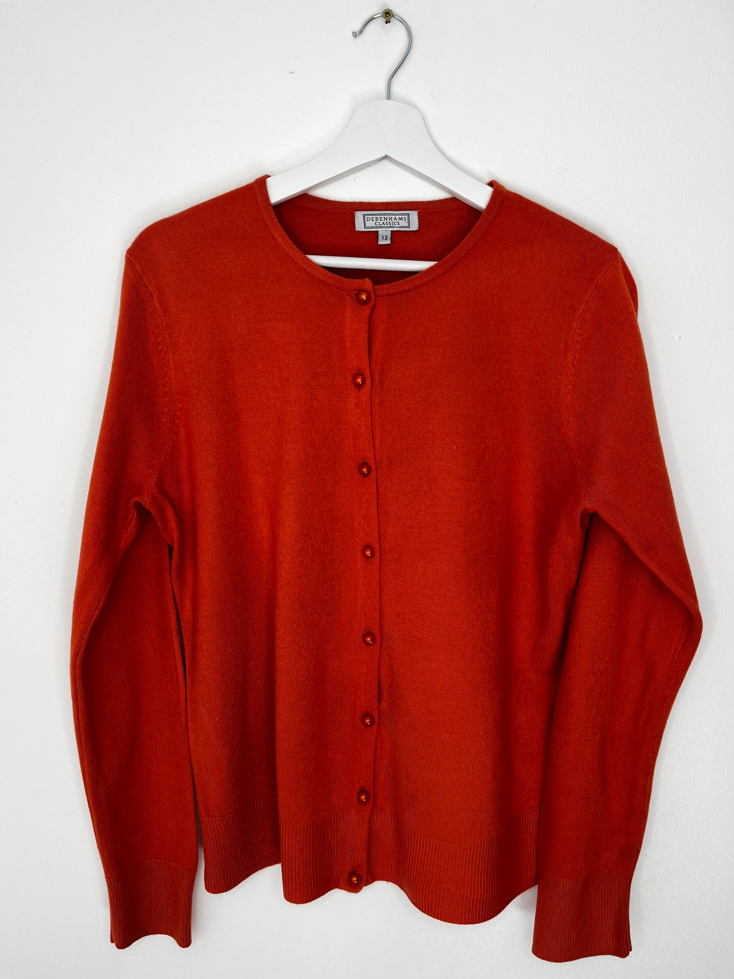 1990s Ultra Soft Burnt Orange Vintage Cardigan
