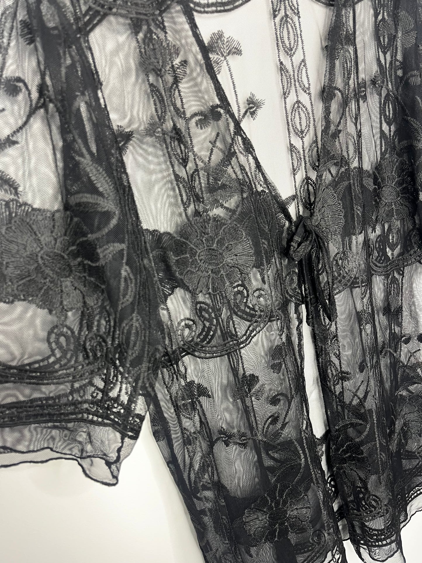 Black vintage Lace Holiday Cover Up