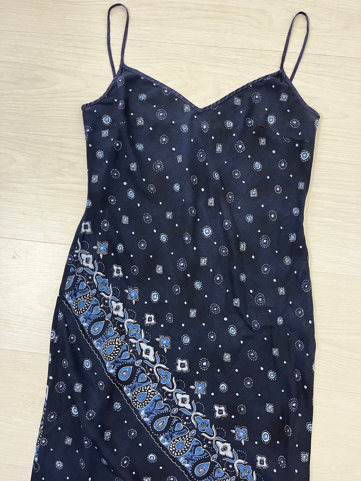 Y2k Blue Spaghetti Strap TopShop Spring Dress