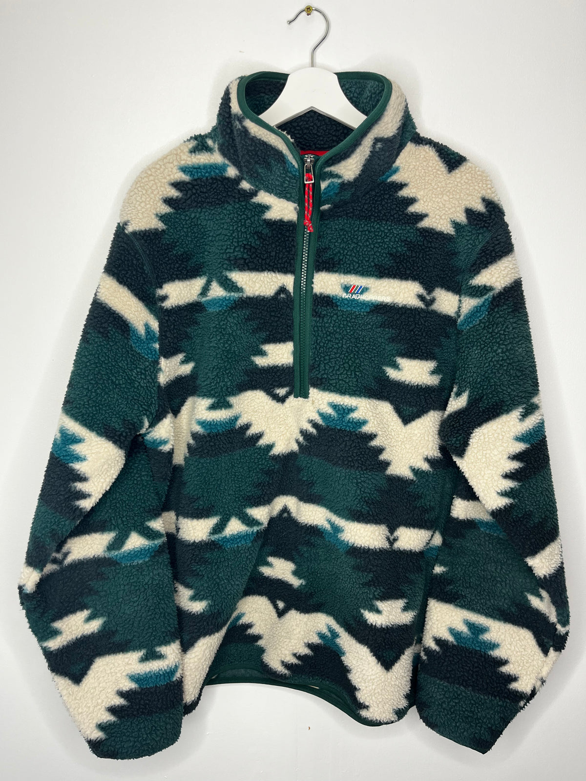 Green Granola Girl Quarter Zip Fleece Jumper