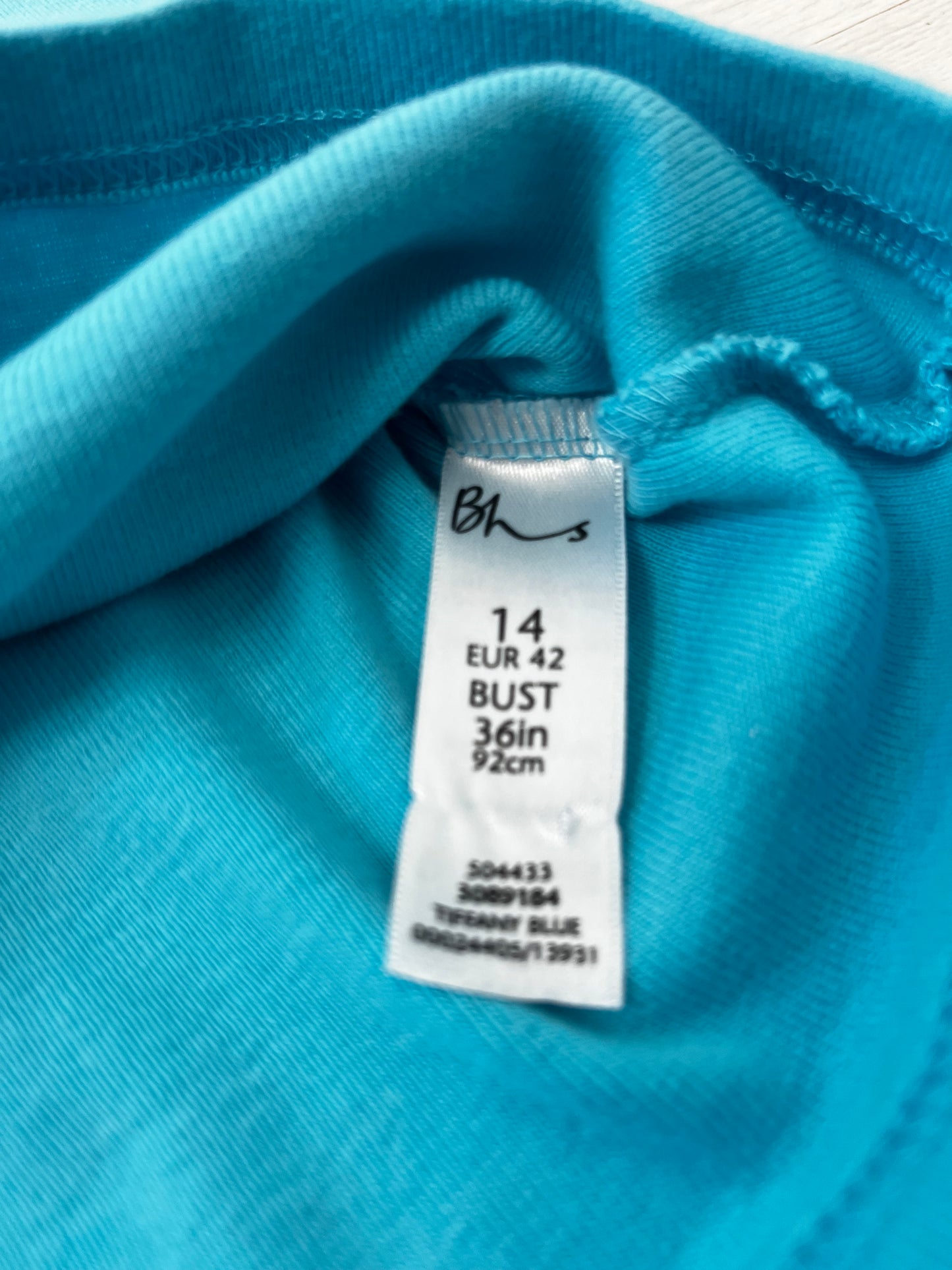 Turquoise 90s Square Neck Cami
