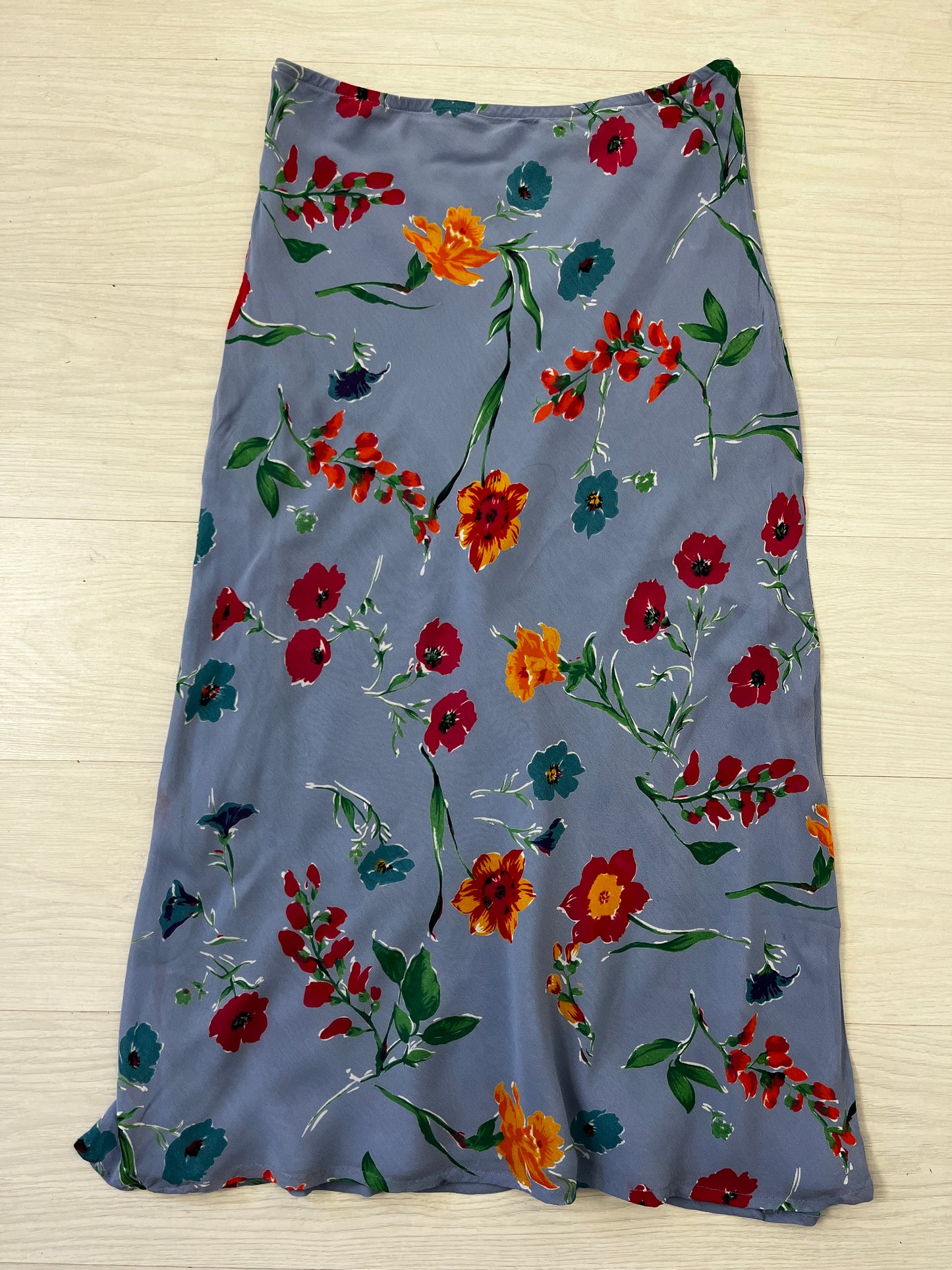 Vibrant Floral Vintage Maxi Skirt
