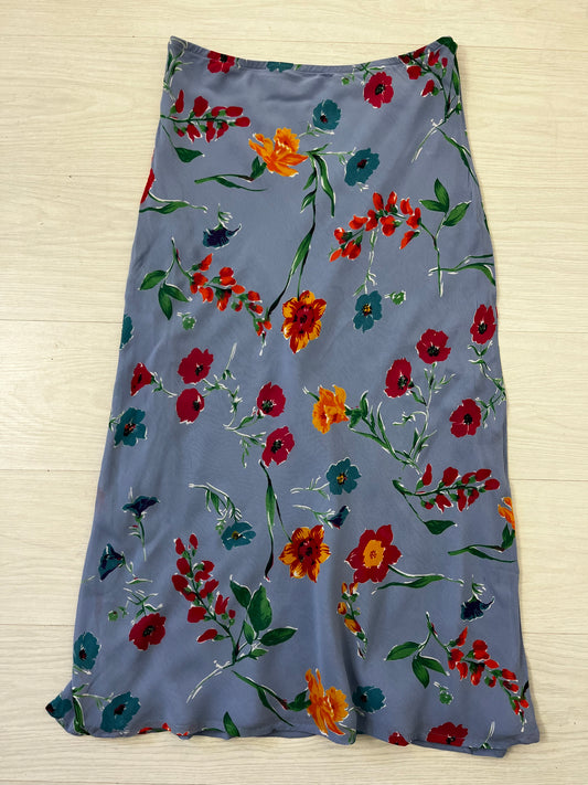 Vibrant Floral Vintage Maxi Skirt
