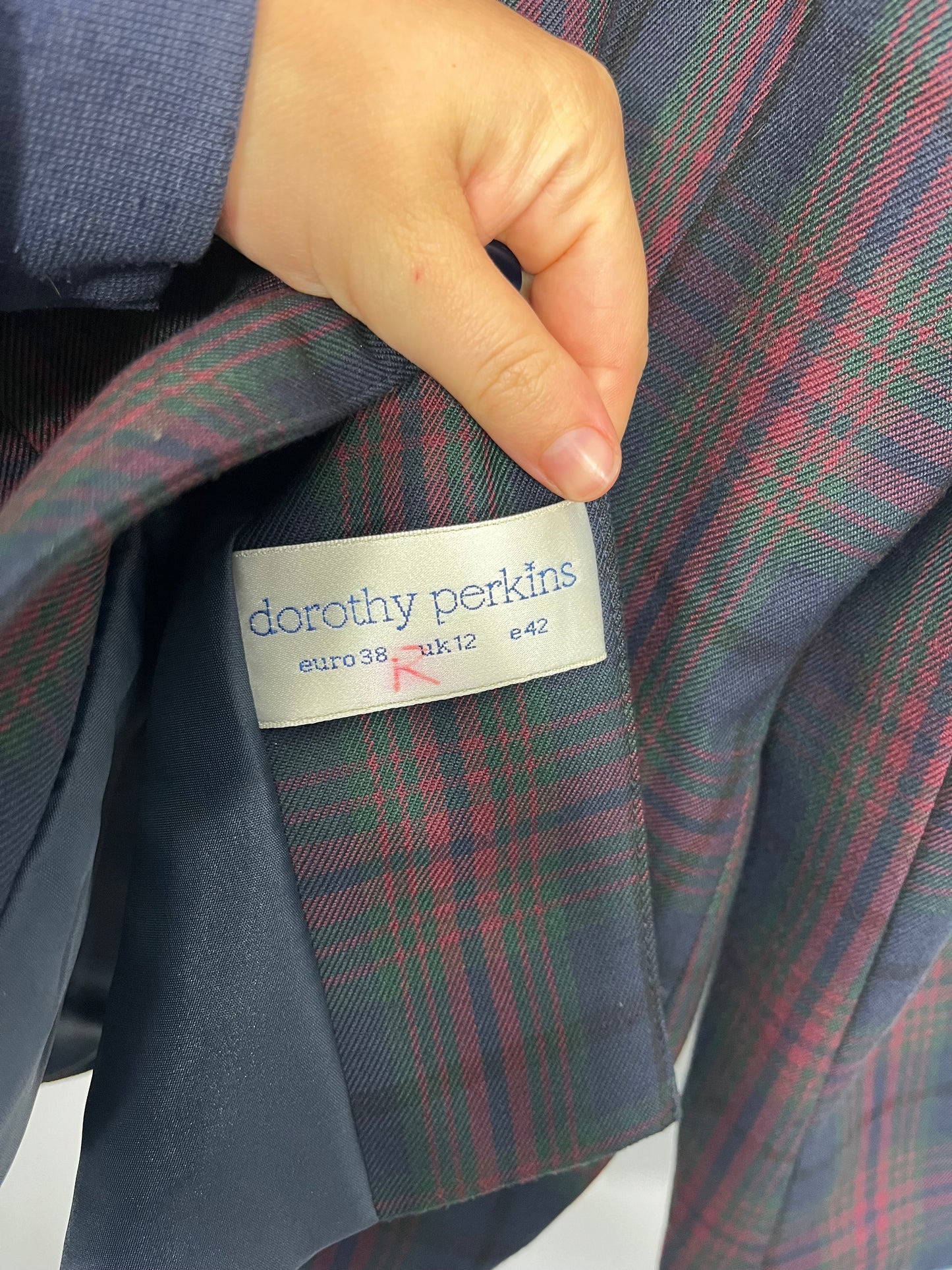 Autumnal Checked 90s Blazer