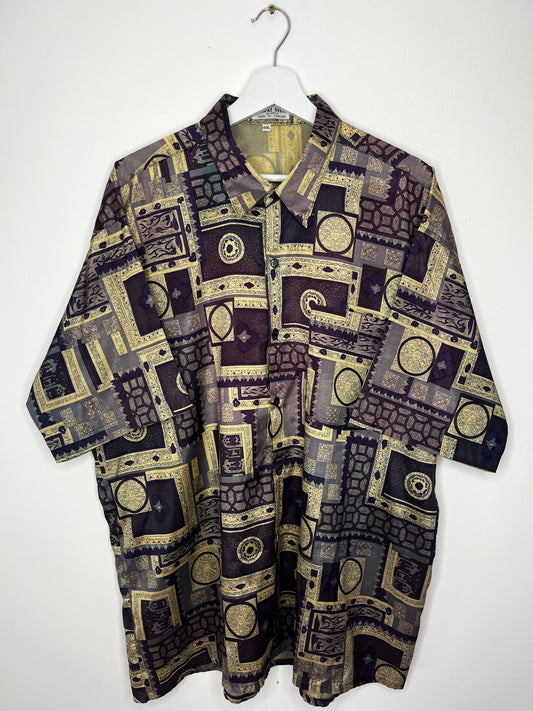 Thai Silk Purple Vintage Shirt