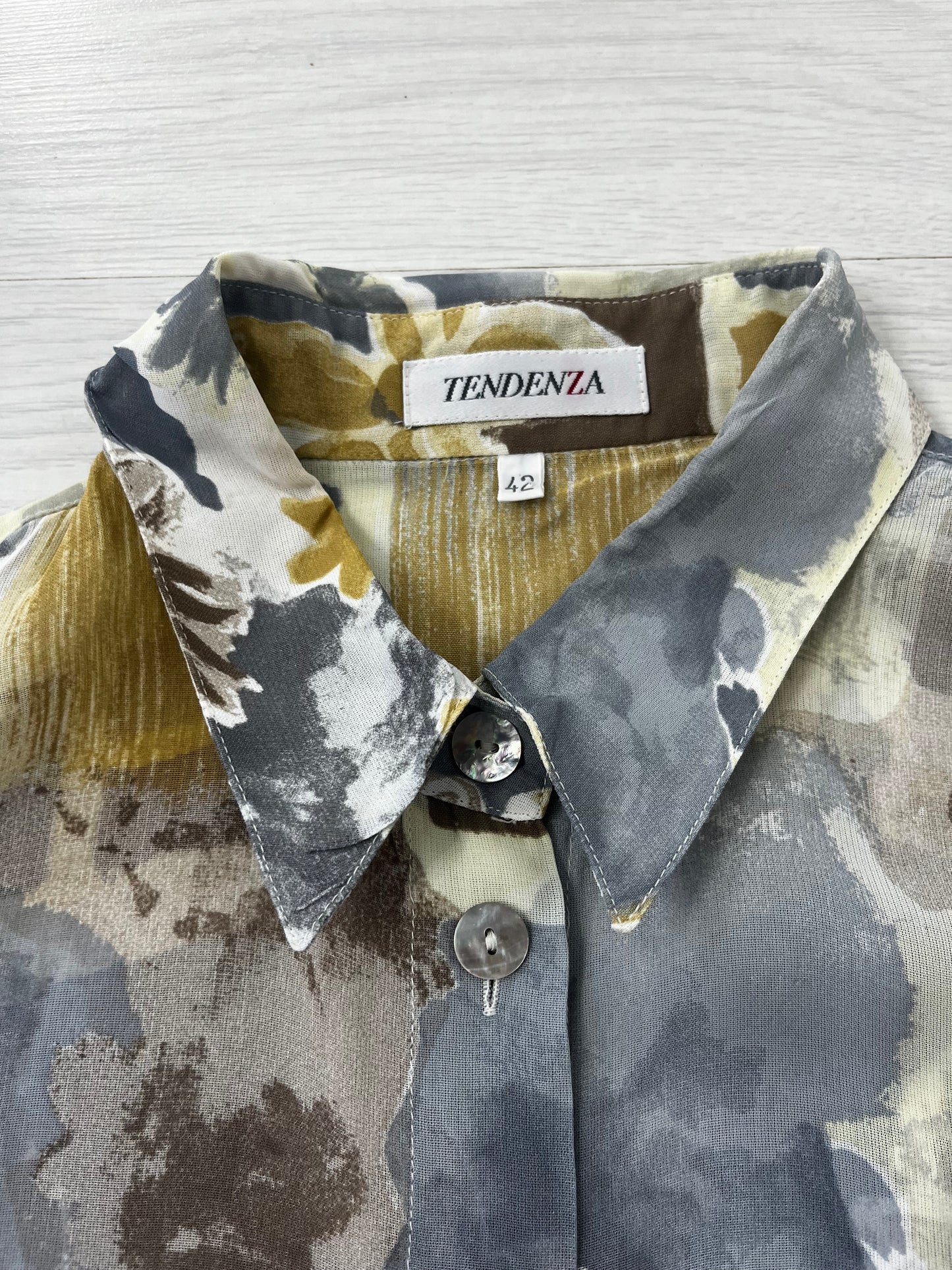 Semi Sheer Grey Vintage Shirt