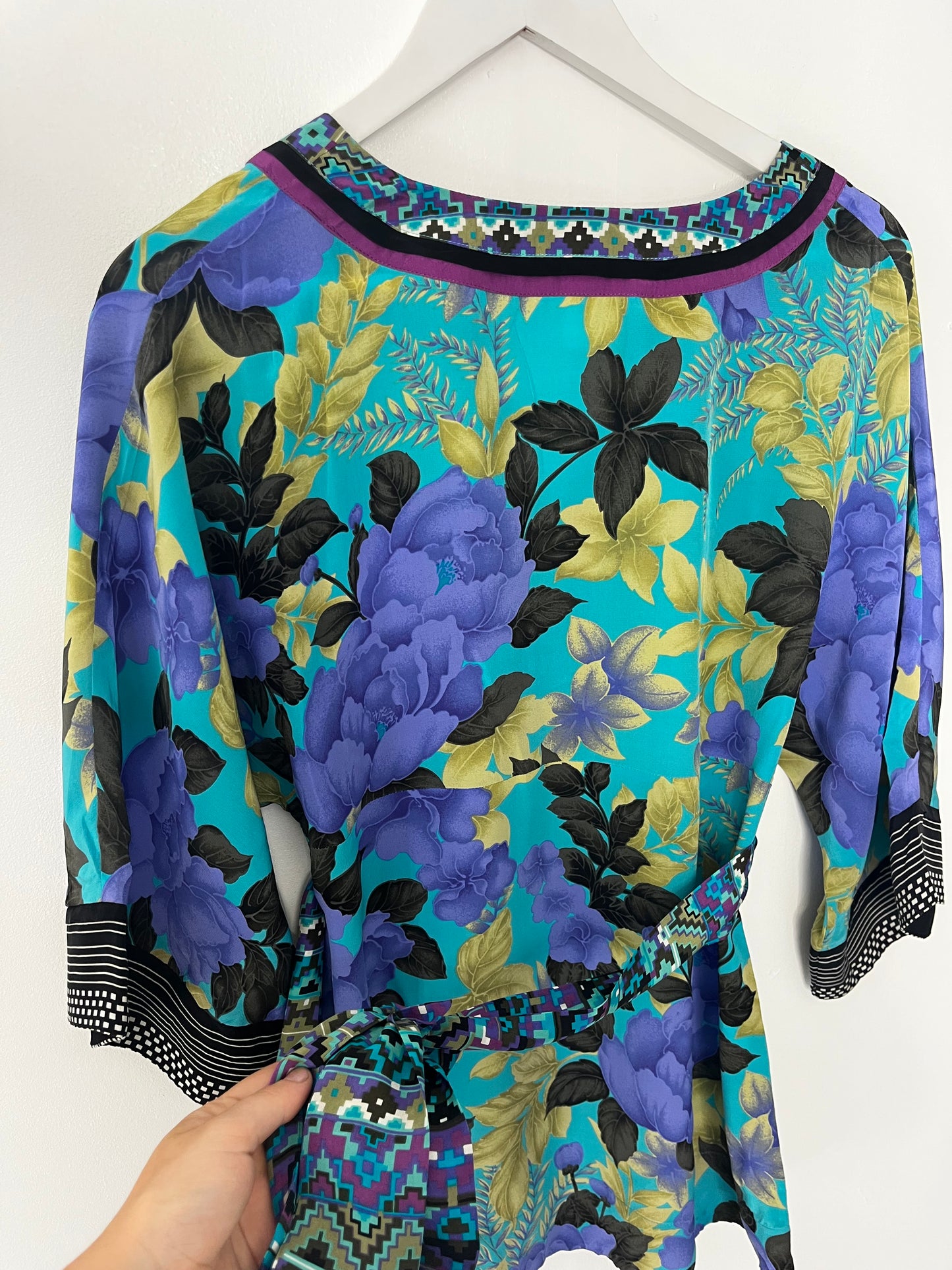 Fairycore Floral Tie Waist Vintage Festival Blouse