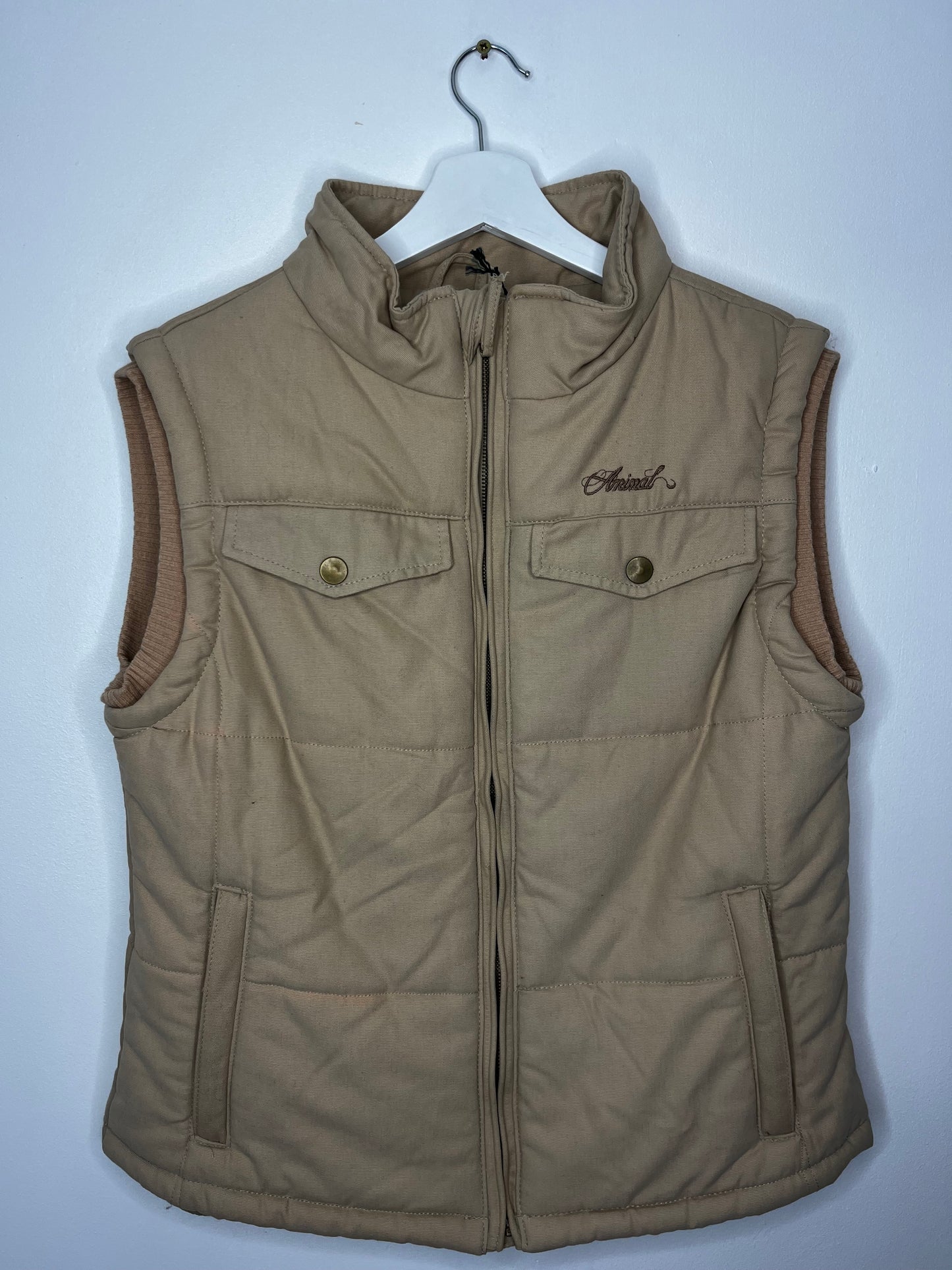 Beige Animal Vintage Gilet