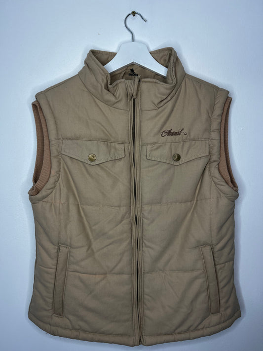 Beige Animal Vintage Gilet