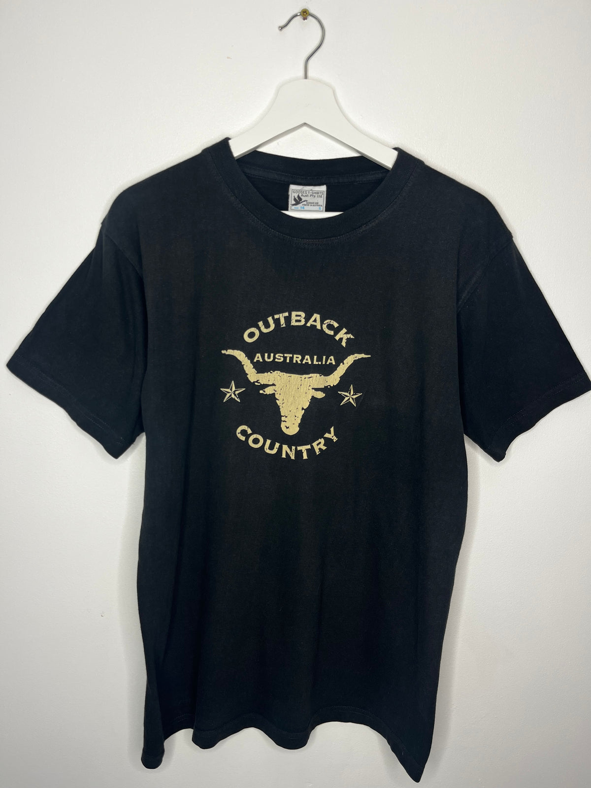Pure Cotton Black Vintage Australia T-Shirt