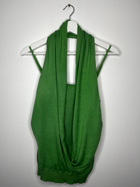 Y2k Green River Island Strap Top