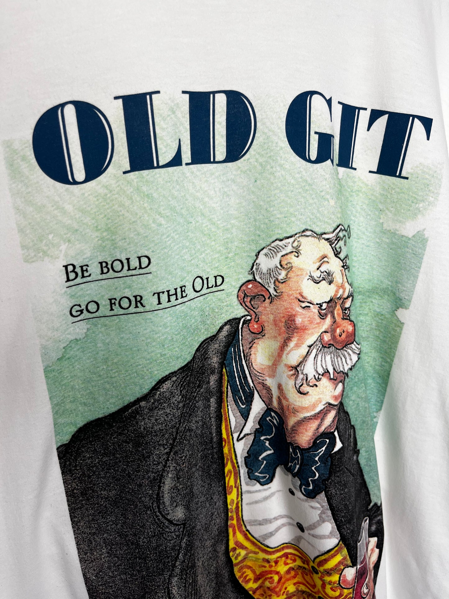 True Vintage “Old Git” 100% Cotton Picture T-Shirt