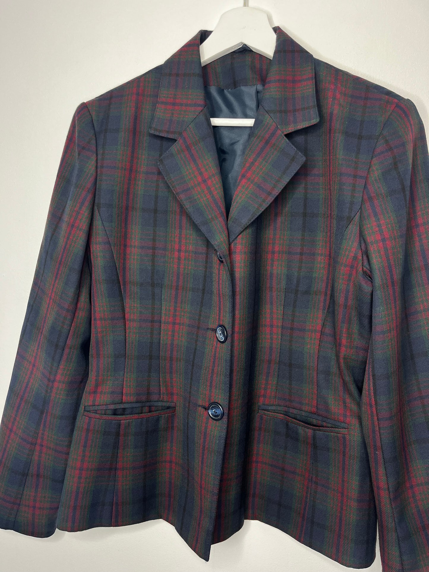 Autumnal Checked 90s Blazer