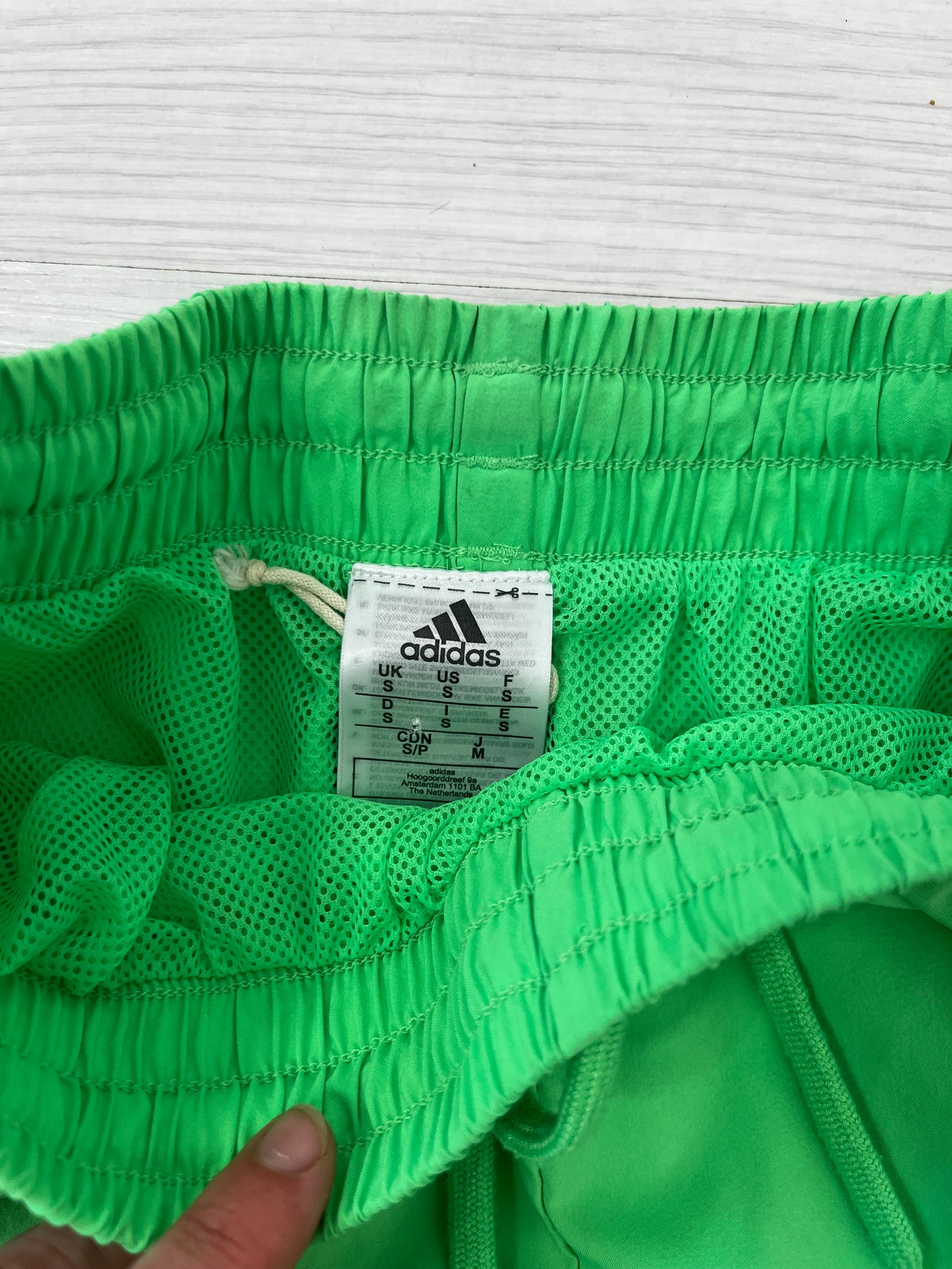 Lime Green Adidas Highwaisted Swim Shorts