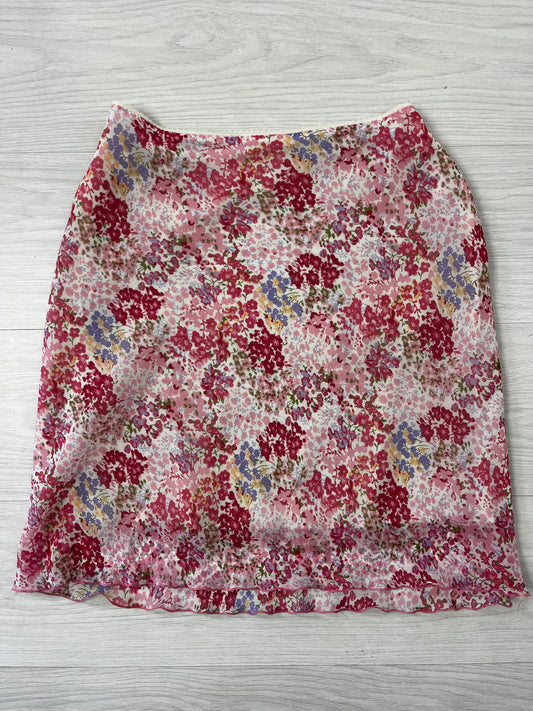 UCOB Pink Floral Vintage Skirt