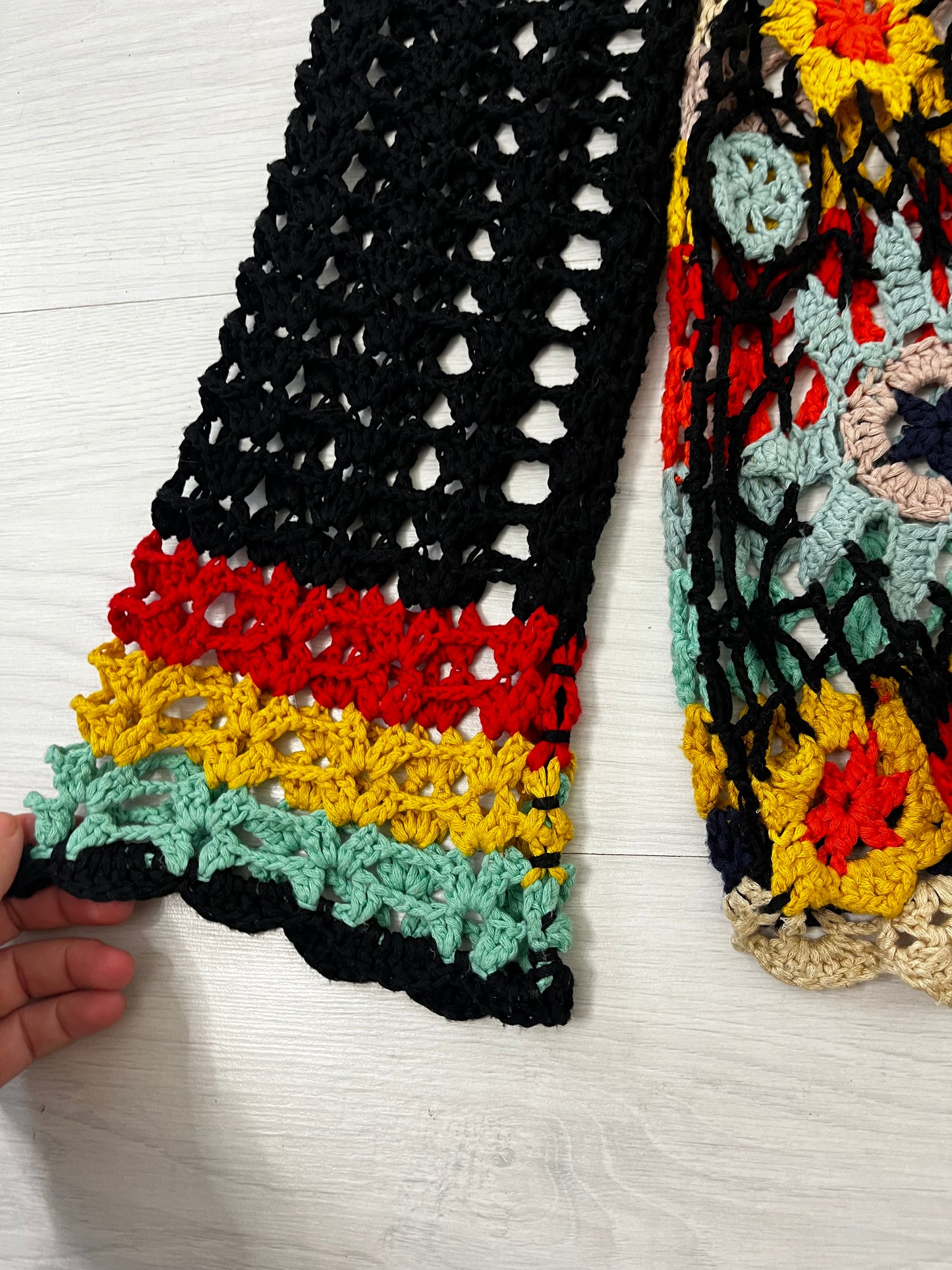 Colourful Crochet Summer Cover Up Top
