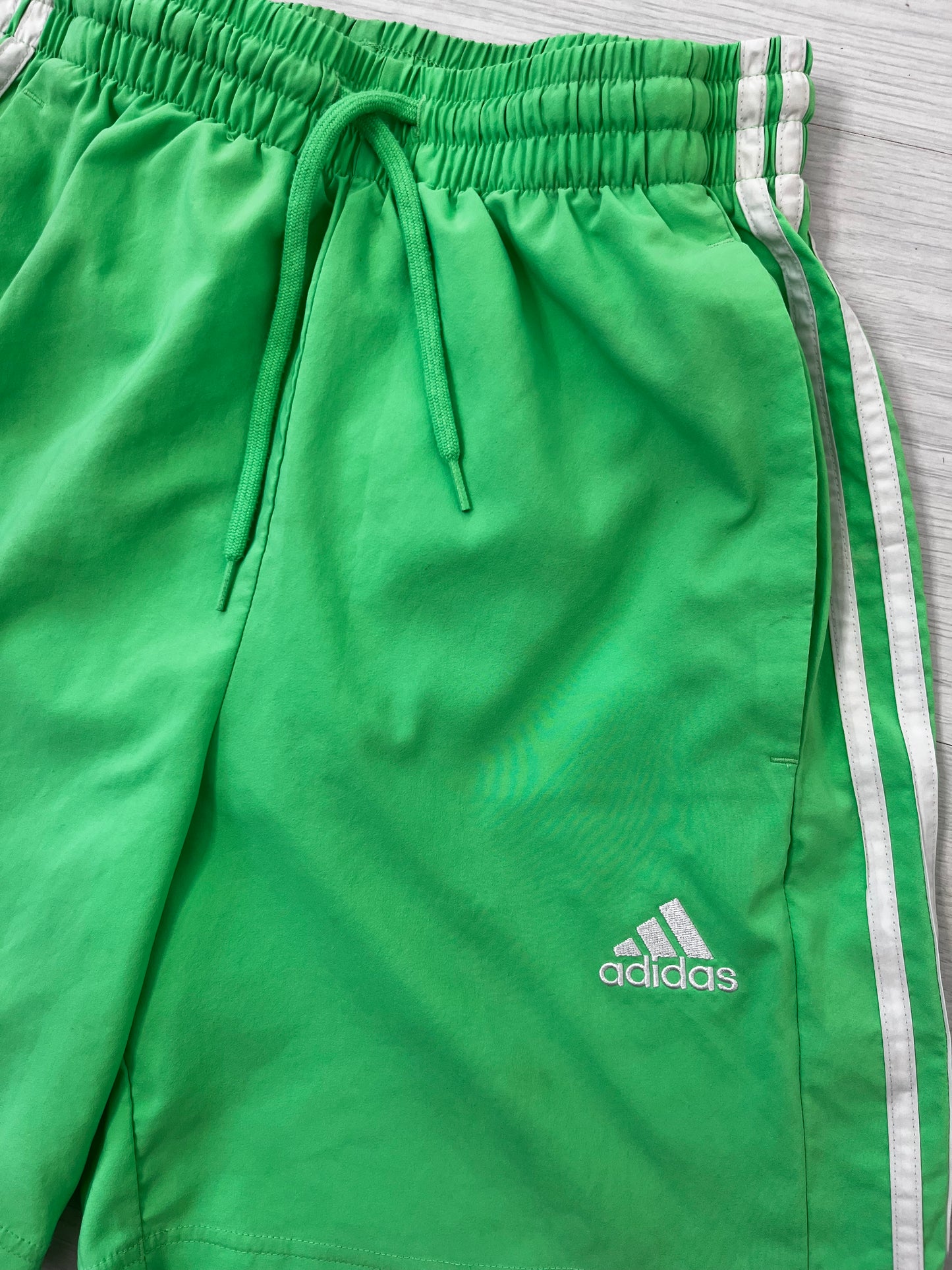 Lime Green Adidas Highwaisted Swim Shorts