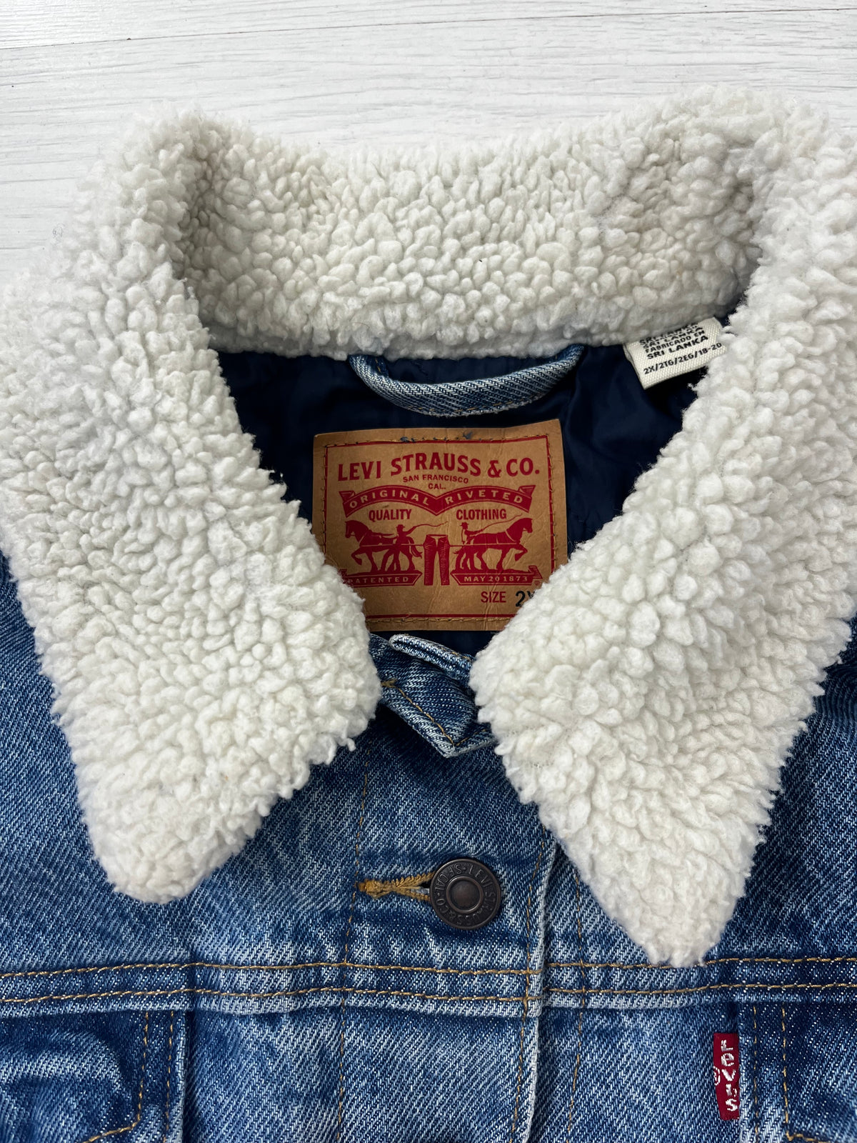 Faux Fur Collar Levi’s Denim Vintage Jacket