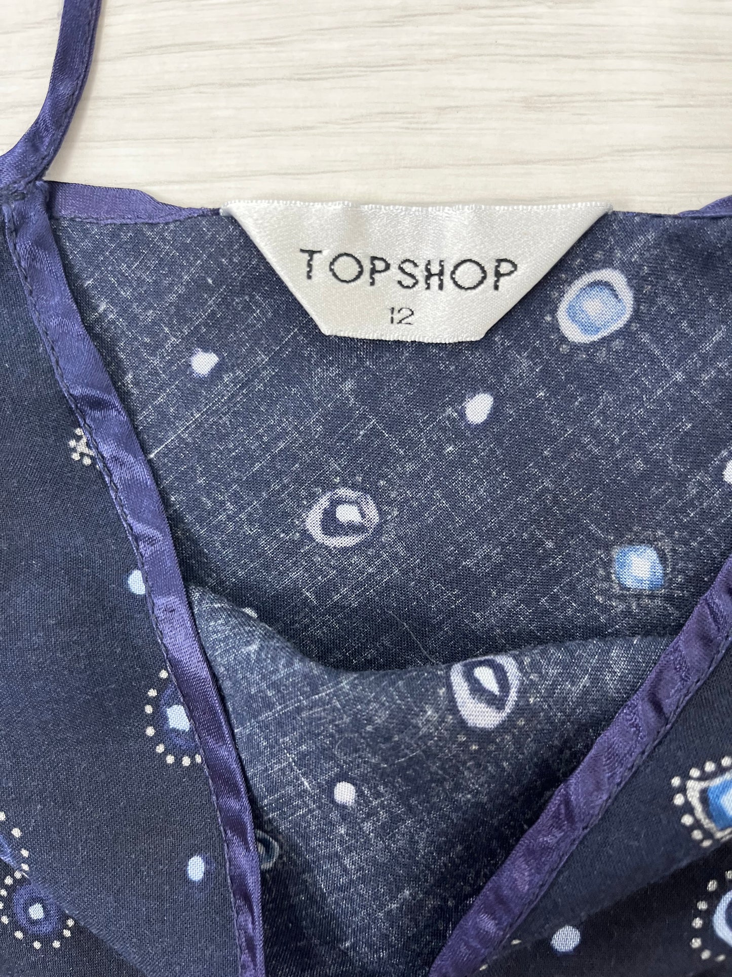 Y2k Blue Spaghetti Strap TopShop Spring Dress