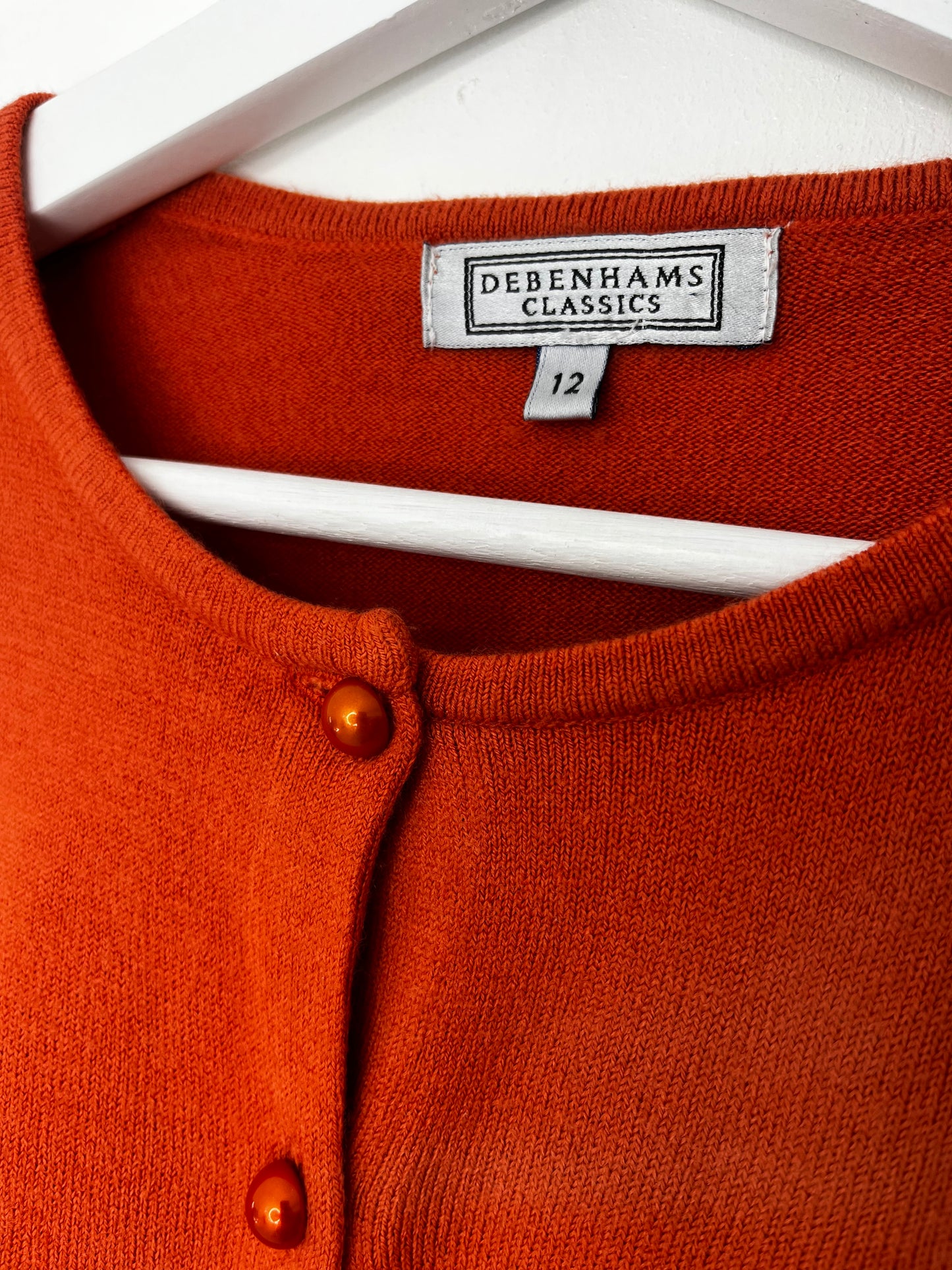 1990s Ultra Soft Burnt Orange Vintage Cardigan