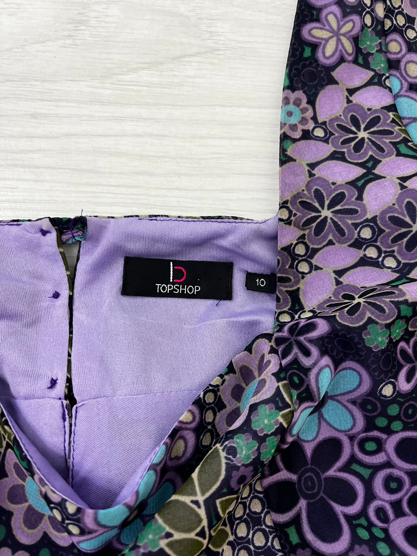 Purple Y2K Floral Fairycore Blouse