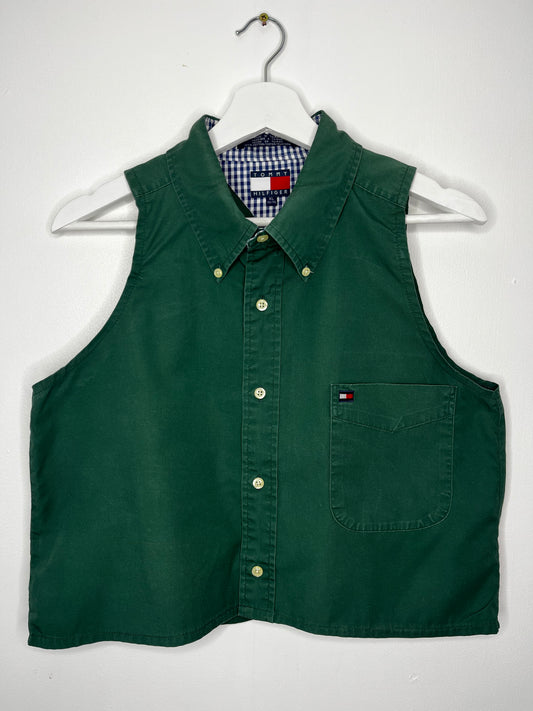 True Vintage Bottle Green Tommy Hilfiger Sleeveless Shirt