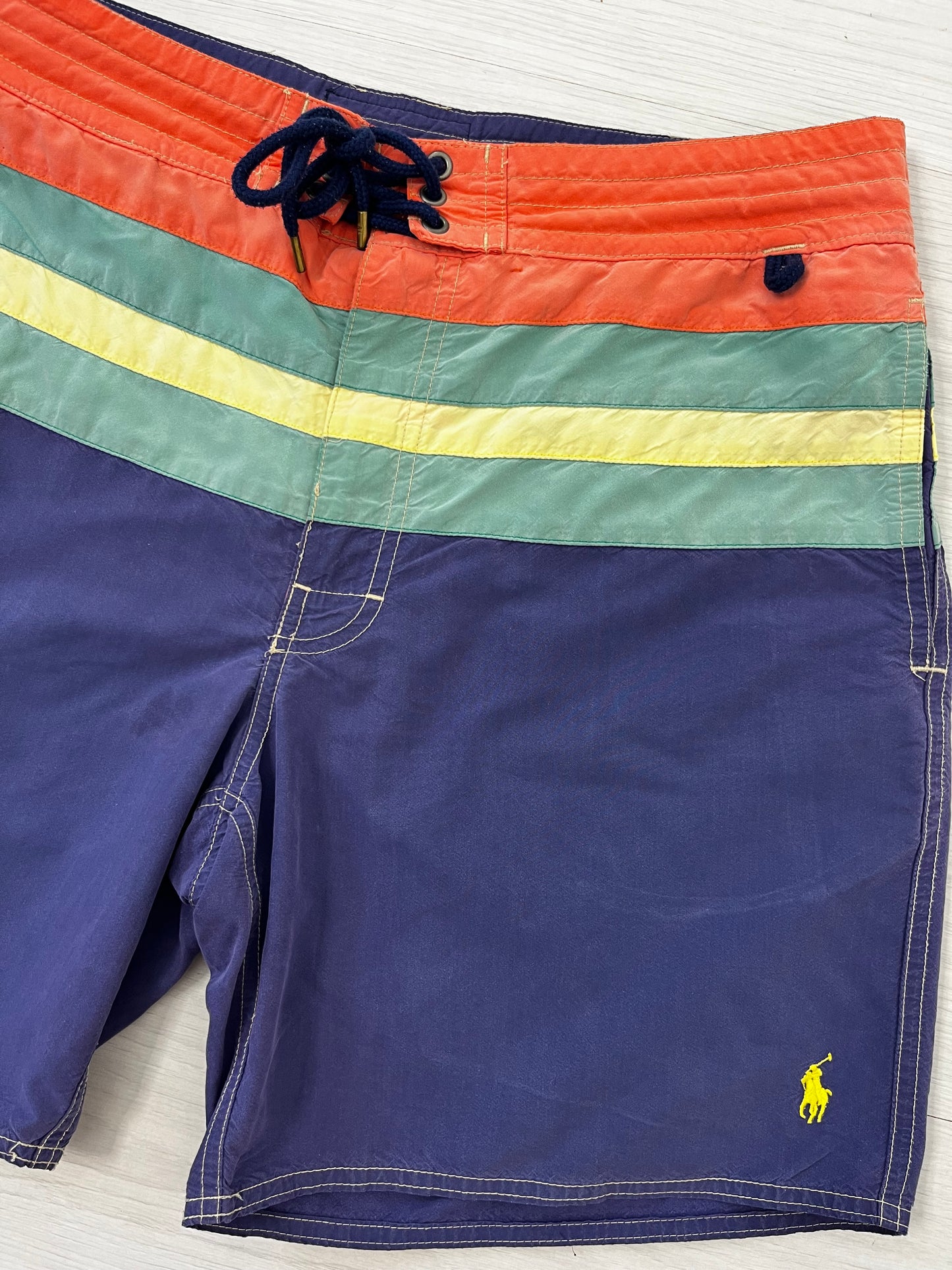 Men’s Ralph Lauren Colour Block Vintage Swim Shorts