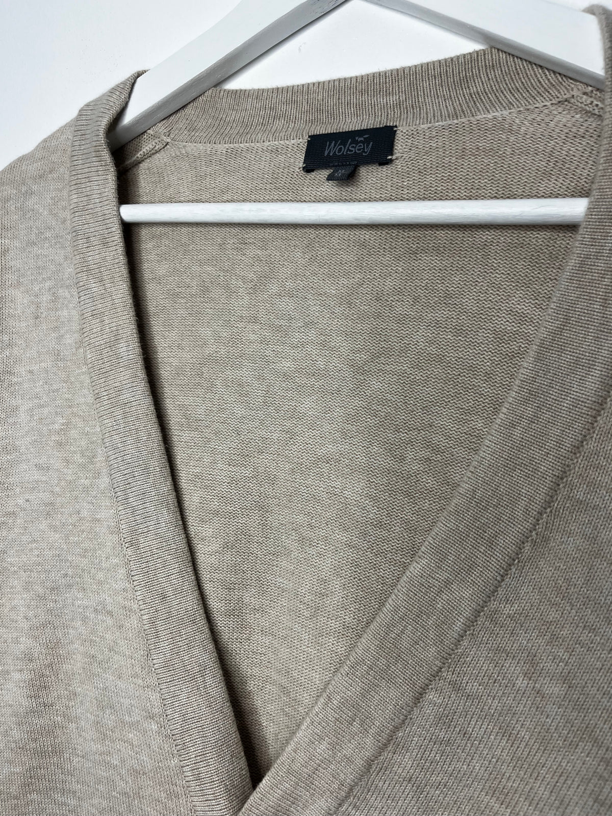 Cream Slouchy Cotton Staple Vintage Cardigan