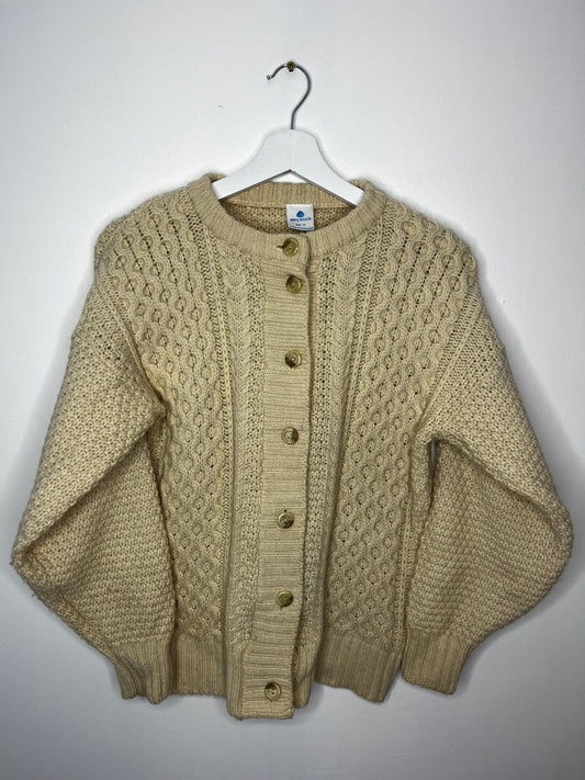 Cream Wool Vintage Cardigan