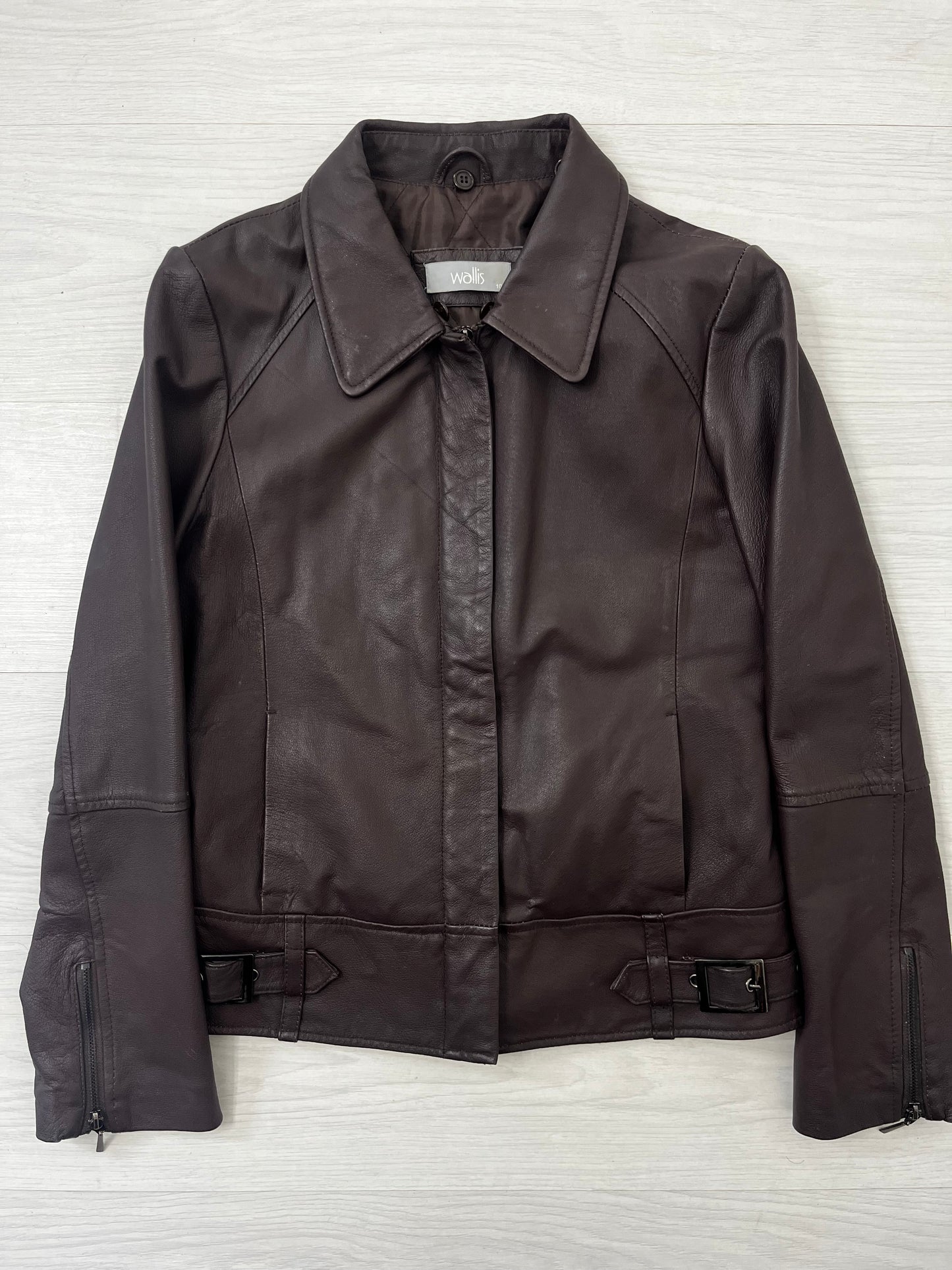 True Vintage Brown Leather Box Fit Jacket