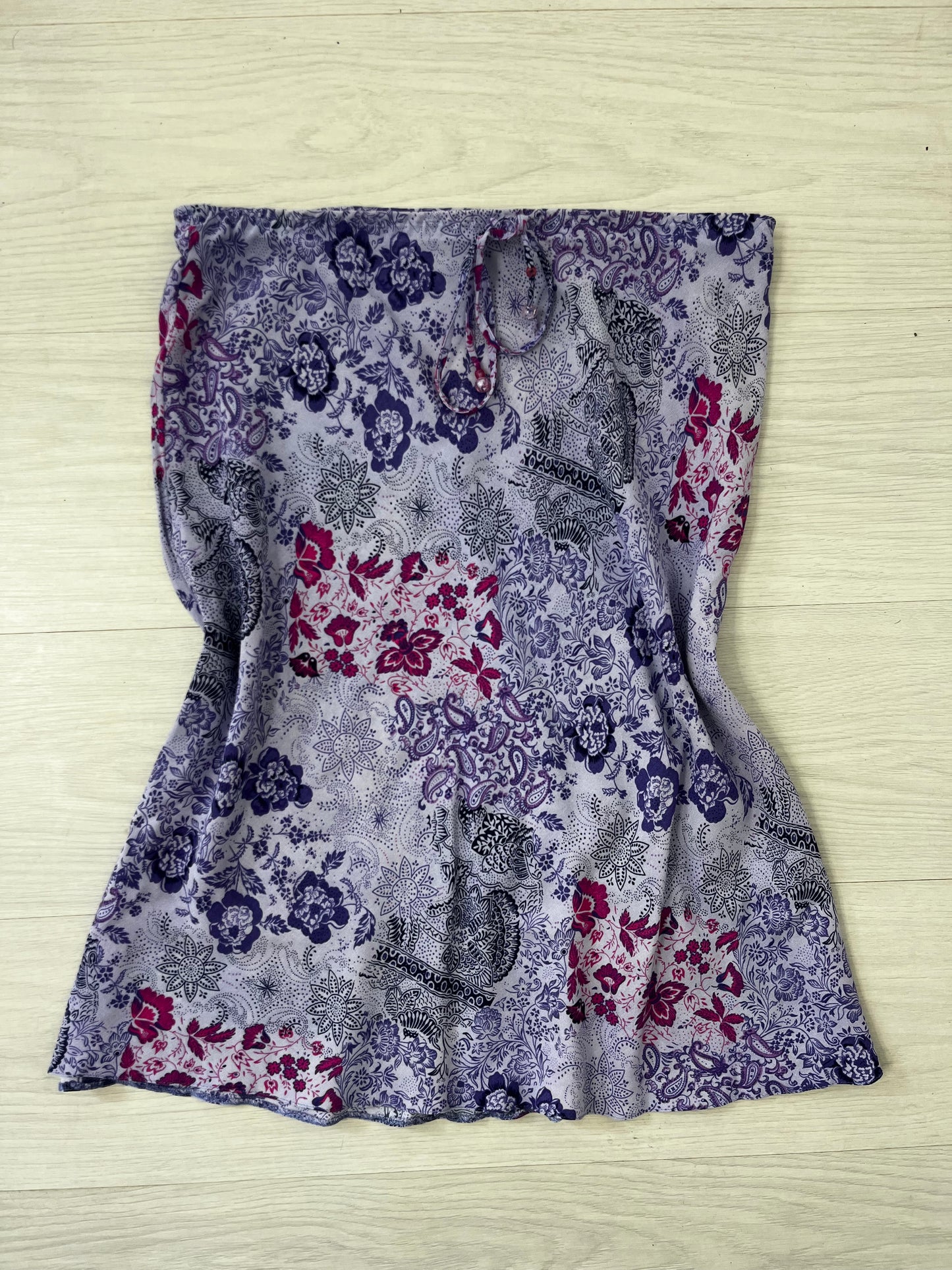 Purple Paisley Vintage Midi Skirt